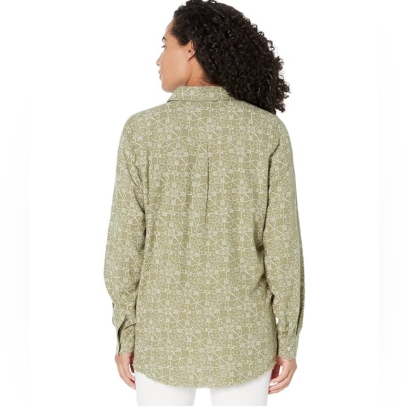 CARVE DESIGNS Sawyer Twill Shirt Olive Bandana Green Size Medium - Picture 2 of 16